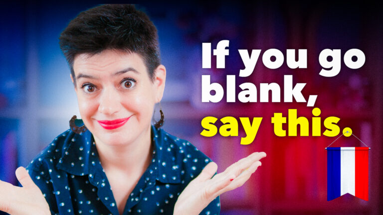 if you go blank say this