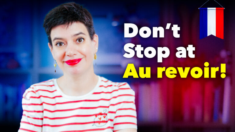 how to say good buy in French