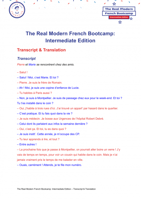 The+Real+Modern+French+Bootcamp+Intermediate+Edition+–+Transcript+&+Translation-1